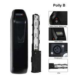 ChamRider Polly B runkoon sijoitettava 36 voltin 36 Ah 1296 Wh sähköpyörän akku