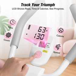 Warmounts 440 paunaa taittuva säädettävä vatsalihaslaite vastuskuminauhoilla polvisuojalla kotikuntoiluun