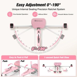 Warmounts säädettävä jalkavenytin 136 kg 0–190° spagaatti-venytysteline