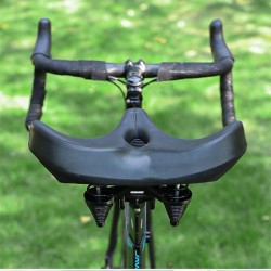 XANES leveä PU-nahkainen ylimitoitettu polkupyörän satula geelipehmusteella