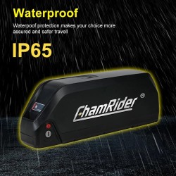 ChamRider Polly A 52V 22,5Ah 1170Wh alasputken sähköpyöräakku 50A akunhallintajärjestelmä vesitiivis laturi mukana