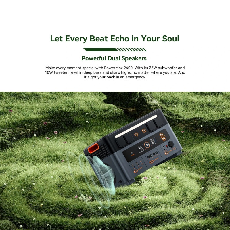 Blackview Oscal PowerMax 2400 kannettava varavoimala 1872Wh LiFePO4-akku mukana PM400 PRO 400W aurinkopaneeli