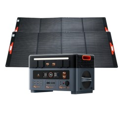 Blackview Oscal PowerMax 2400 kannettava varavoimala 1872Wh LiFePO4-akku mukana PM400 PRO 400W aurinkopaneeli