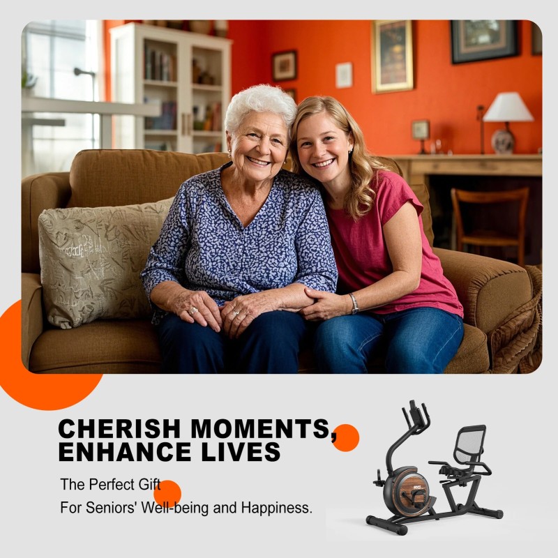 Bominfit BM5 magneettinen makuuasentoinen kuntopyörä ultrahiljainen 4kg:n vauhtipyörä 16 vastustasoa 150kg kantavuus