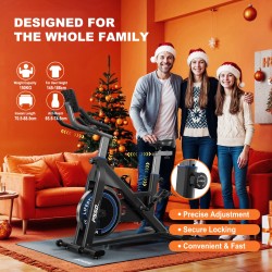 Bominfit FS50 magneettinen sisäpyörä 6 kg vauhtipyörä hiljainen sovellusyhteys led-näyttö sykeantureilla