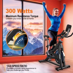 Bominfit FS50 magneettinen sisäpyörä 6 kg vauhtipyörä hiljainen sovellusyhteys led-näyttö sykeantureilla