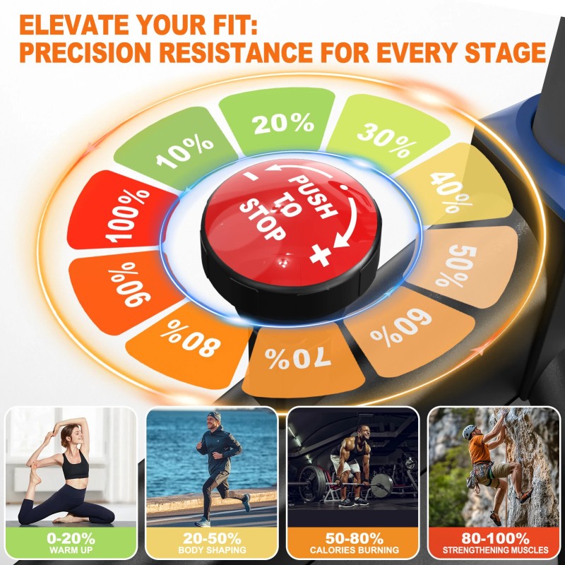 Bominfit FS50 magneettinen sisäpyörä 6 kg vauhtipyörä hiljainen sovellusyhteys led-näyttö sykeantureilla