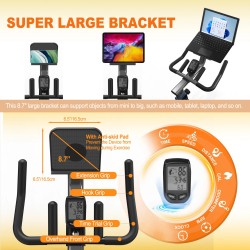 Bominfit FS50 magneettinen sisäpyörä 6 kg vauhtipyörä hiljainen sovellusyhteys led-näyttö sykeantureilla