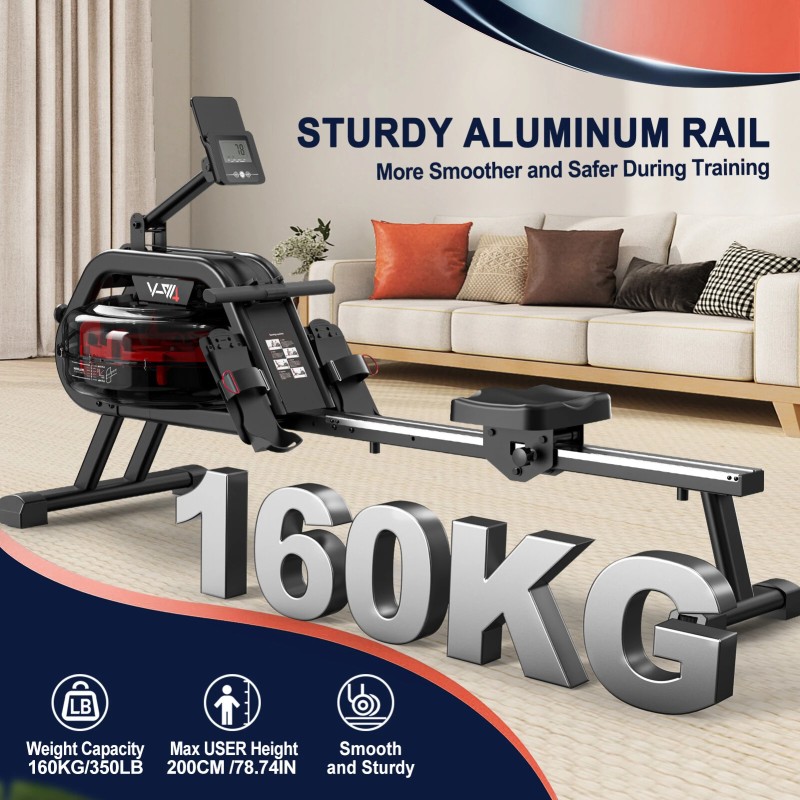 Bominfit V-W4 vesisoutulaite taitettava 28 litran säiliöllä 6 vastustasoa 160 kilon kantavuus