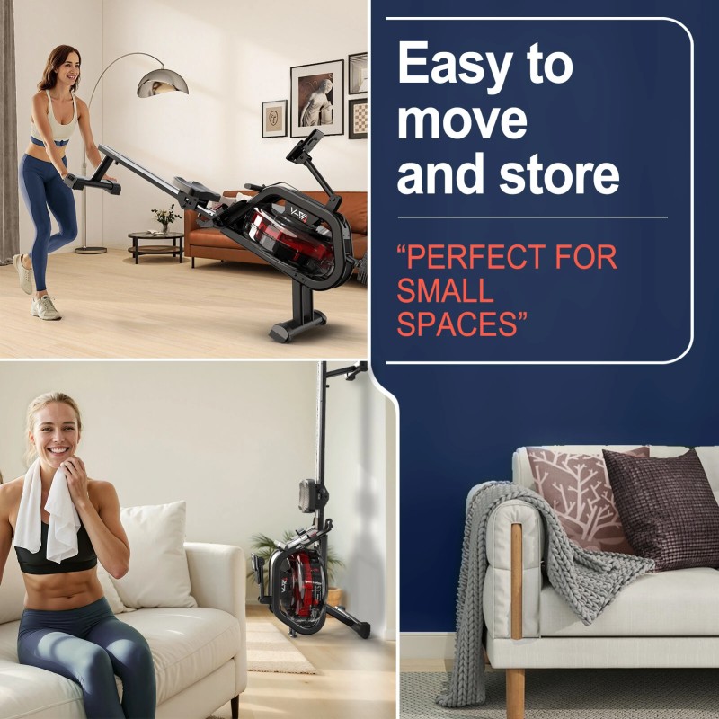 Bominfit V-W4 vesisoutulaite taitettava 28 litran säiliöllä 6 vastustasoa 160 kilon kantavuus