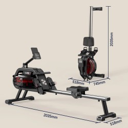 Bominfit V-W4 vesisoutulaite taitettava 28 litran säiliöllä 6 vastustasoa 160 kilon kantavuus