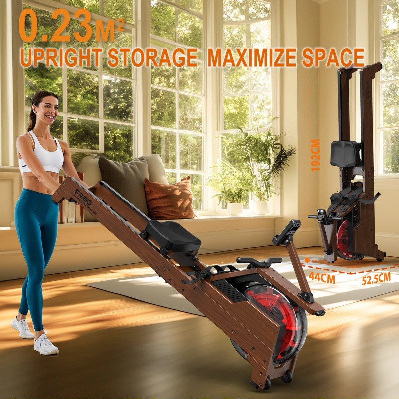 Bominfit FR80B puinen vesisoutulaite FSC-sertifioitu taittuva 14 litran säiliöllä ja Bluetoothilla