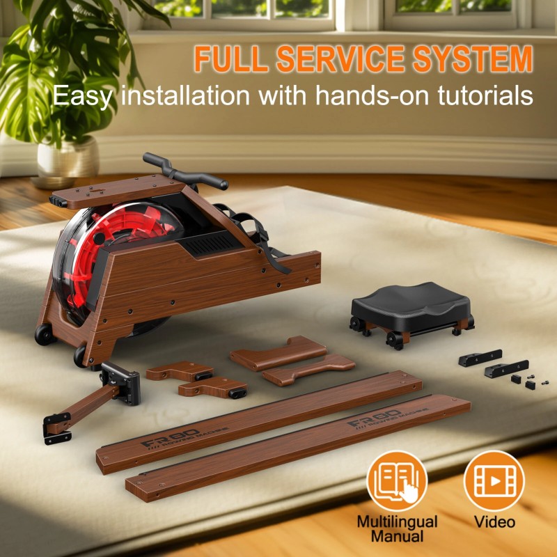 Bominfit FR80B puinen vesisoutulaite FSC-sertifioitu taittuva 14 litran säiliöllä ja Bluetoothilla