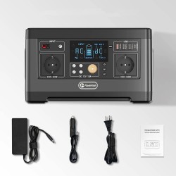 FlashFish P63 500W kannettava voimalaitos 100W taitettava aurinkopaneeli retkeilyyn
