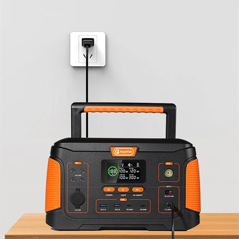 FlashFish J1000plus kannettava voimalaitos 932,4Wh aurinkogeneraattori hätävaravirtalähde 1000W 60W PD-tyyppinen lataus