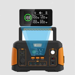 FlashFish J1000plus kannettava voimalaitos 932,4Wh aurinkogeneraattori hätävaravirtalähde 1000W 60W PD-tyyppinen lataus