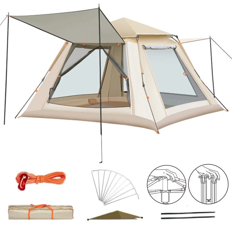 IPRee 3 4 hengen täysin automaattinen pikaisesti avautuva vedenpitävä teltta