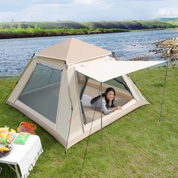 IPRee 3-4 hengen täysin automaattinen pikaisesti avautuva vedenpitävä teltta