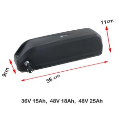 CSC 48V 25Ah alaputken sähköpyörän akku 1200Wh 21700-solut 5000mAh 40A BMS XT60