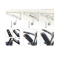 CSC 48V 25Ah alaputken sähköpyörän akku 1200Wh 21700-solut 5000mAh 40A BMS XT60