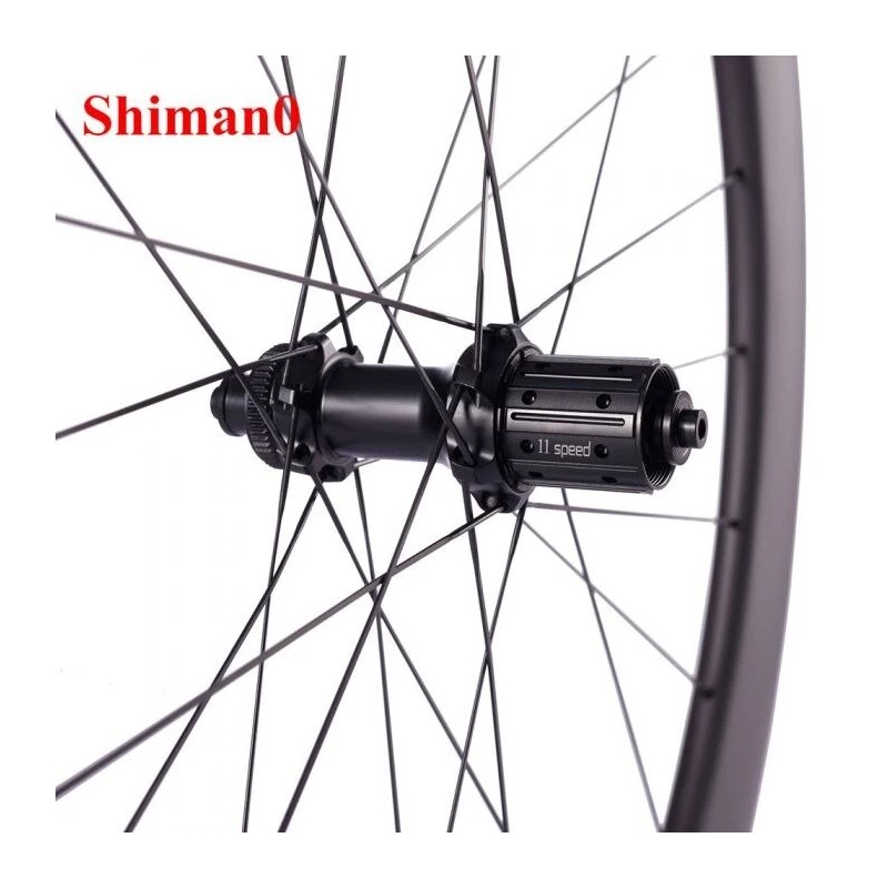 CSC 700C täyshiilikuitu rengassarja levyjarru 54T räikkäkeskus centerlock-napa 25mm leveä 38mm profiili