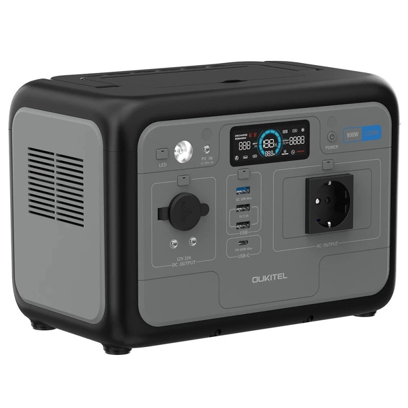 OUKITEL P800 kannettava varavirtalähde 512Wh 800W nopea lataus retkeilyyn hätätilanteisiin