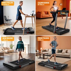 Bominfit FT50 nelitoiminen älykävelymatto 12 km/h 2,5 hv hiljainen taitettava LED-näytöt