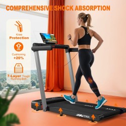 Bominfit FT50 nelitoiminen älykävelymatto 12 km/h 2,5 hv hiljainen taitettava LED-näytöt