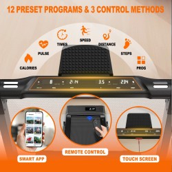 Bominfit FT50 nelitoiminen älykävelymatto 12 km/h 2,5 hv hiljainen taitettava LED-näytöt