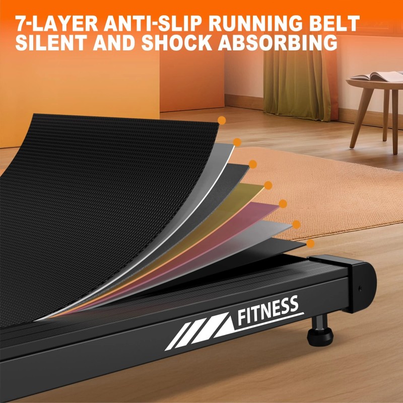 Bominfit FT50 nelitoiminen älykävelymatto 12 km/h 2,5 hv hiljainen taitettava LED-näytöt