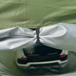 IPRee autoteltta peräkontin jatke markiisilla aurinkosuojalla ja kantolaukulla