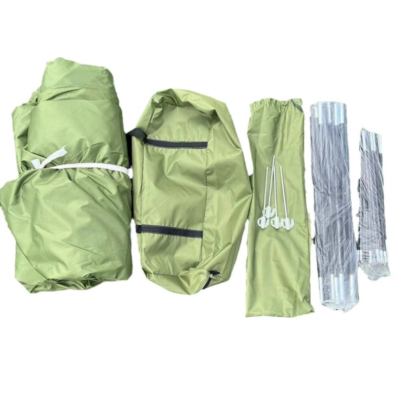 IPRee autoteltta peräkontin jatke markiisilla aurinkosuojalla ja kantolaukulla