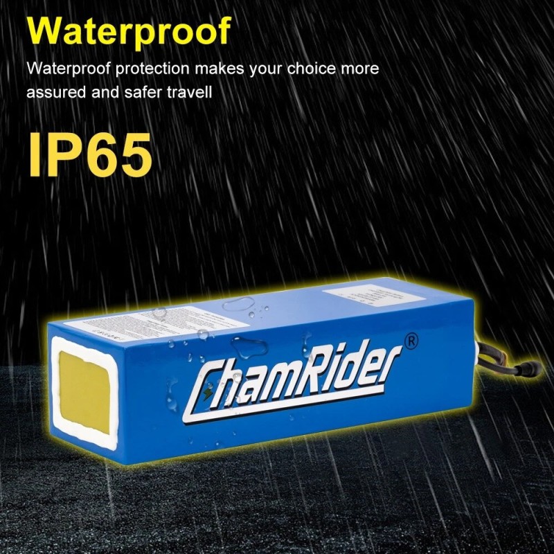 Chamrider 36v 15,6 ah akkupaketti 561,6 wh li-ion-kennoilla 30 a bms vesitiivis pikalaturi yhteensopiva