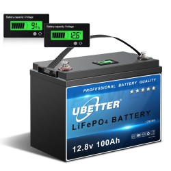 UBETTER LiFePO4 100Ah kompakti 12,8V litiumakku 100A BMS matkailuautoon