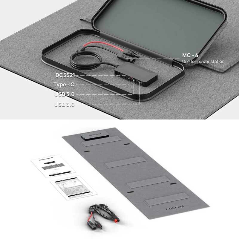 Aferiy P210 kannettava voimalaitos 2400W 2048Wh LiFePO4 tukisovelluksella ja S200A1 200W aurinkopaneelilla