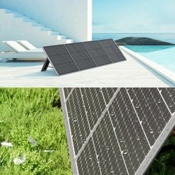 Aferiy P210 kannettava voimalaitos 2400W 2048Wh LiFePO4 tukisovelluksella ja S200A1 200W aurinkopaneelilla