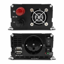 LVYUAN tasajännite 12V vaihtojännite 220V 800W invertteri 2000W huippu kannettava auton virtapankki EU-pistoke F-2000A