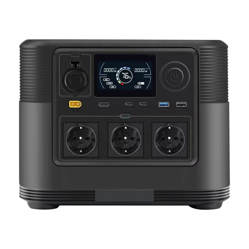 LVYUAN kannettava voimalaitos 1200W 1008Wh LiFePO4-akku varavirtalähde retkeilyyn