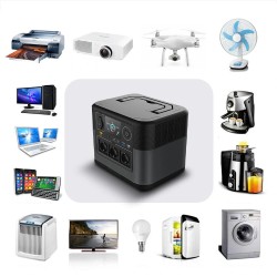 LVYUAN kannettava voimalaitos 1200W 1008Wh LiFePO4-akku varavirtalähde retkeilyyn