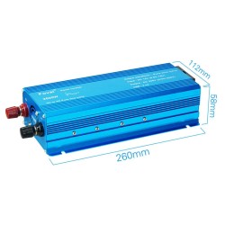 Lvyuan Foval 1000W huipputeho 2600W puhdas siniaaltoinvertteri 12V 230V EU-pistoke