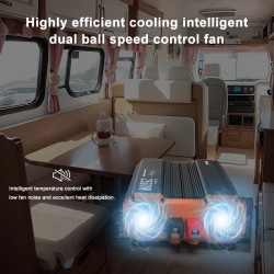 FCHAO KSC-2500W 2500W (5000W huippu) puhdas siniaaltoinvertteri 12/24/48V 230V LCD-näytöllä kaukosäätimellä