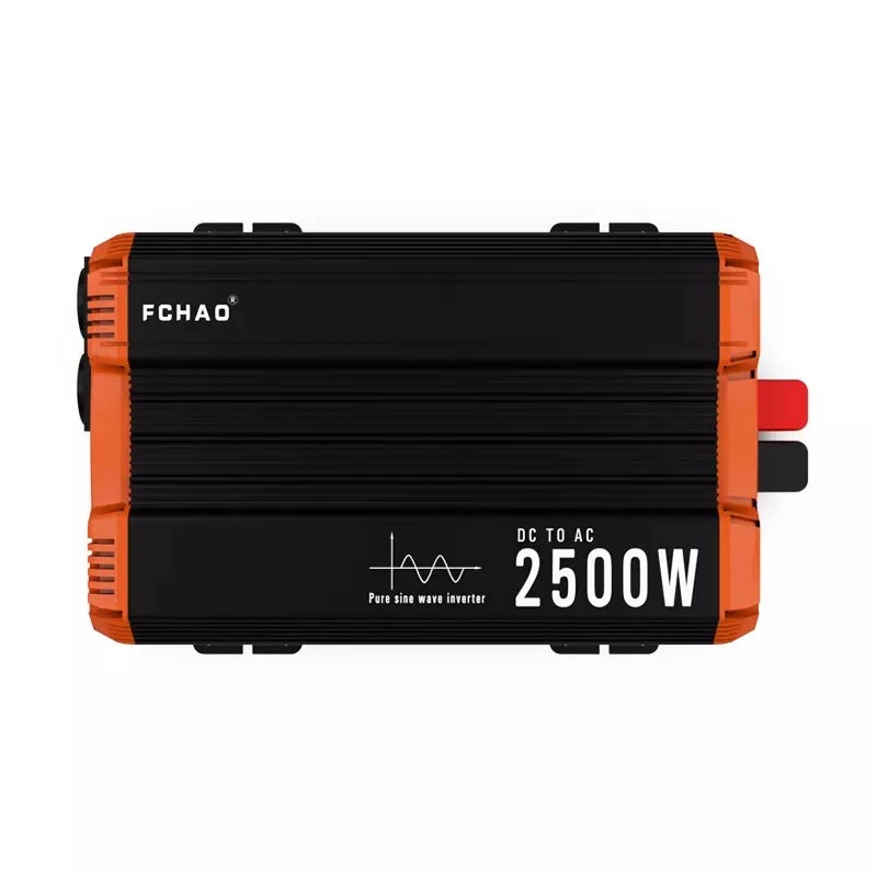 FCHAO KSC-2500W 2500W (5000W huippu) puhdas siniaaltoinvertteri 12/24/48V 230V LCD-näytöllä kaukosäätimellä