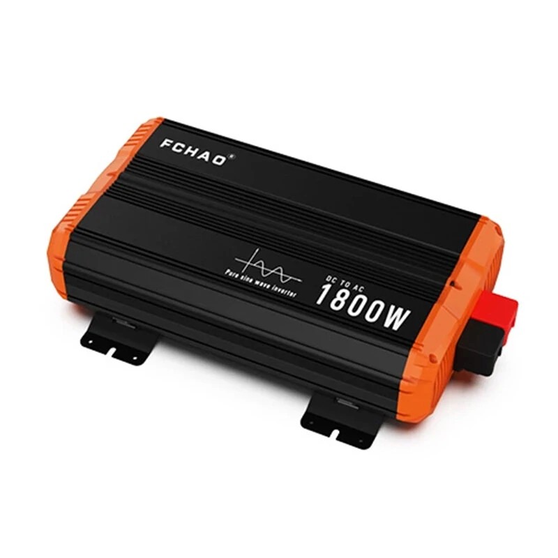 FCHAO PSC-1800W 1800W 3600W huippu puhdas siniaaltoinvertteri 12V 24V kaukosäätö EU-pistorasia