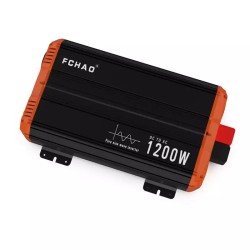 FCHAO PSC-1200W puhdas siniaalto invertteri 1200W (huipputeho 2400W) 12V/24V 230V LCD-näyttö EU-pistorasia