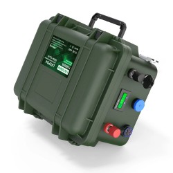 IPRee LiFePO4 12V 100Ah 140Ah 200Ah akkupaketti akkuhallinta BMS 6000+ sykliä langaton USB-lähtö QC-pikalataus kalastusvene