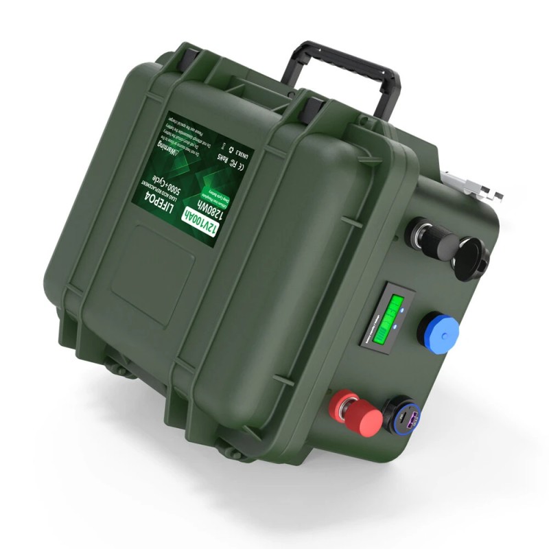 IPRee LiFePO4 12V 100Ah 140Ah 200Ah akkupaketti akkuhallinta BMS 6000+ sykliä langaton USB-lähtö QC-pikalataus kalastusvene