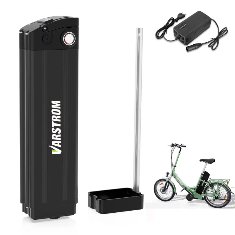 Varstrom 36V 18 2Ah 655 2Wh sähköpyörän akku Hopeakala 30A akunsuojaus 4A laturi sopii 250 1500W moottoreille