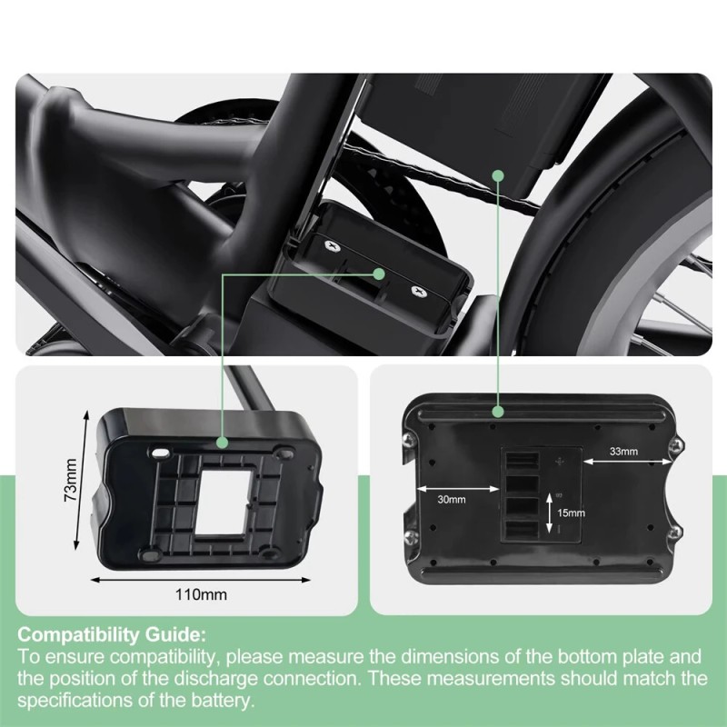 Varstrom 36V 18.2Ah 655.2Wh sähköpyörän akku Hopeakala 30A akunsuojaus 4A laturi sopii 250–1500W moottoreille