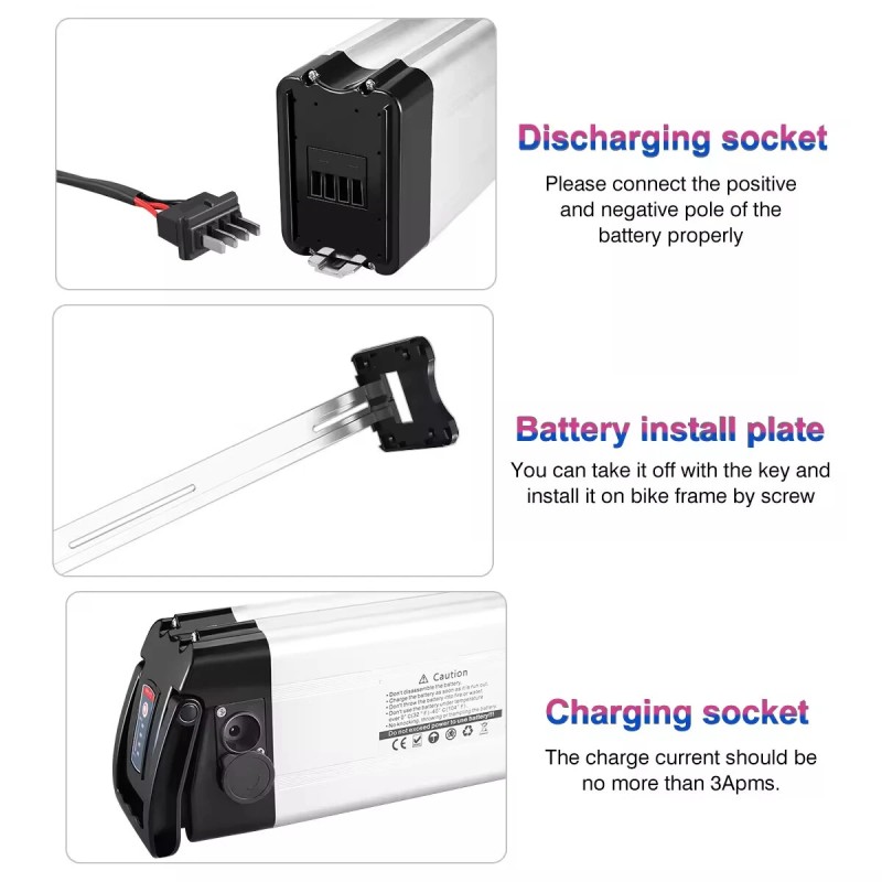 HANIWINNER HA030-01 48V 12.5Ah 600Wh sähköpyörän akku 18650-solut 20A akunhallinta vedenkestävä laturi mukana