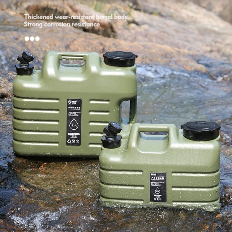 IPRee kannettava 18,5 l vesisäiliö hanalla retkeilyyn piknikille autoon ulkokäyttöön